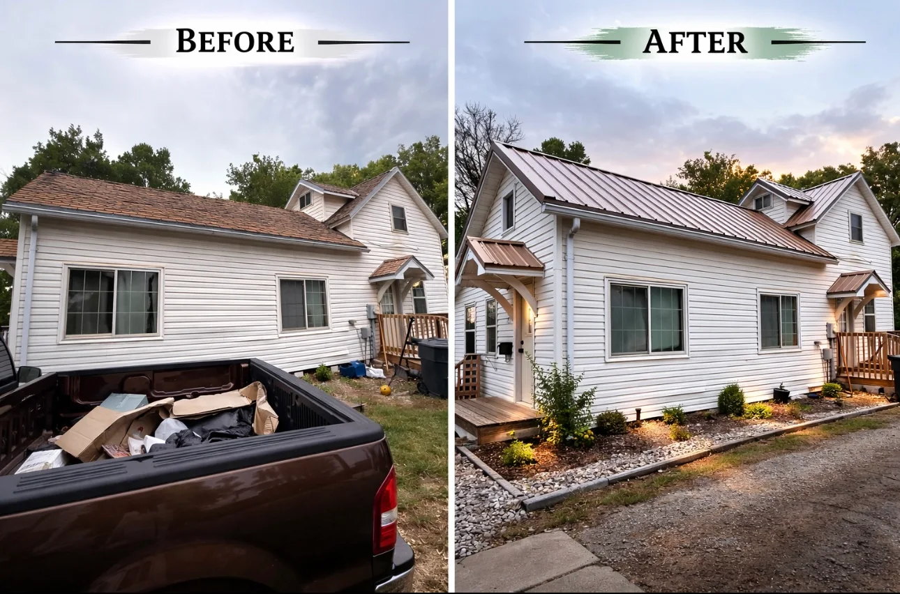 before after