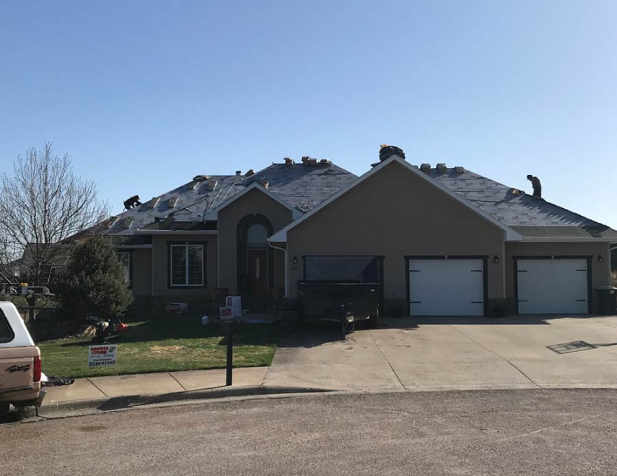 roofing in progress