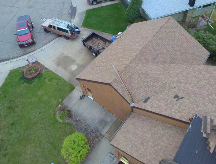 Residential roofing project